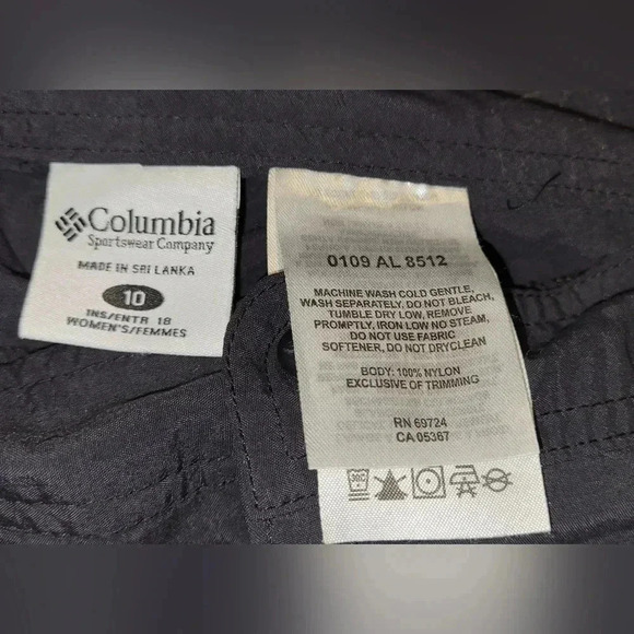 Columbia Women Omni-Shade Snap Capri Cargo black Size 10 - Picture 5 of 16
